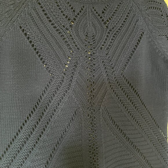 Bianca Nygord Deep Blue Knit Crew Sweater (NWTGS) - Picture 3 of 9